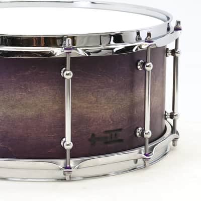 TreeHouse Custom Drums 6½x14 8-ply Maple Snare Drum - "Violet Night Snare" image 7