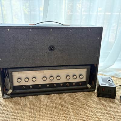 Silvertone Model 1484 Twin Twelve 60-Watt 2x12 Piggyback 1960s - Gray image 7