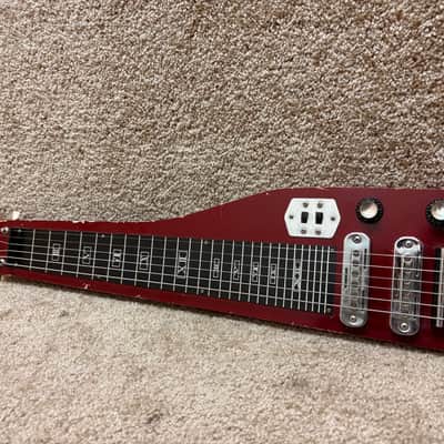 Guyatone Lap Steel HG-92 HG-99 Red MIJ 1960s image 4
