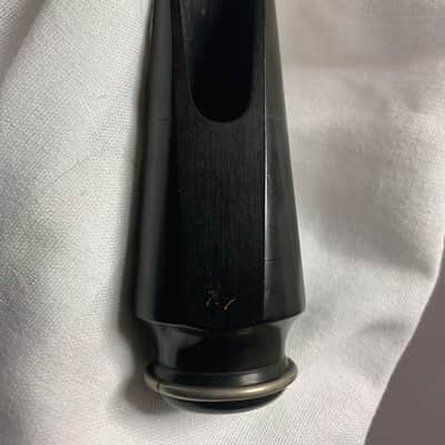 Pan American Alto saxophone mouthpiece 2 (stamped on table) 1930’s +/- Vulcanized hard rubber image 2