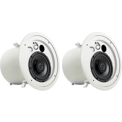 Atlas Sound FAP82T 8" Coaxial In-Ceiling Speaker with 60-Watt 70/100V Transformer and Ported Enclosure (Single Speaker - Boxed and Sold as Pairs) image 1