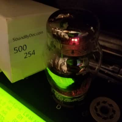 Tung-Sol GE 2% Tight-Matched Pair (2) 6550 Beam Power Pentode tNOS AT1000 TESTED Vacuum Tubes 3-hole, 3 getters, Coke Bottle premium 1961 - 1970 image 3
