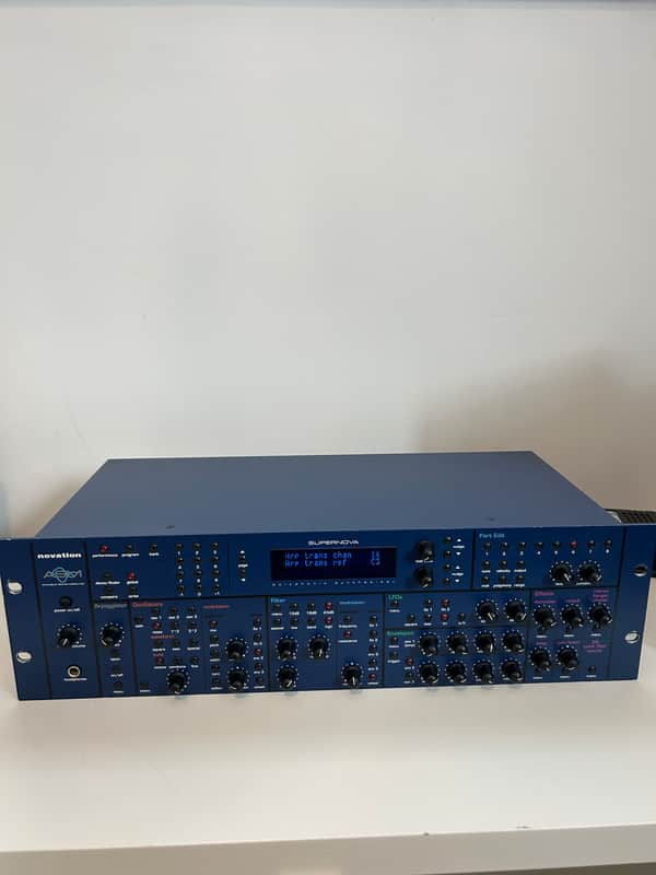 Novation Supernova Polyphonic Rackmount Synthesizer 1998 - Blue image 1