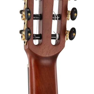 Caballero by MR CA-MM-S Principio Series Stage Solid Mahogany Top Okoume Neck 4/4 Size Flamenco Cutaway 6-String Nylon Classical Acoustic-Electric Guitar image 9