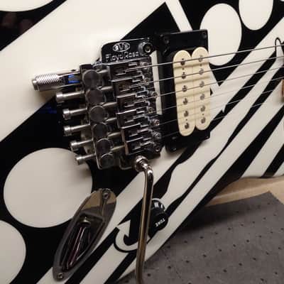 EVH Striped Series "Circles/See Ya" 2014--The OG --Titanium and Brass Hot Rodded- - Gloss Black/White image 15