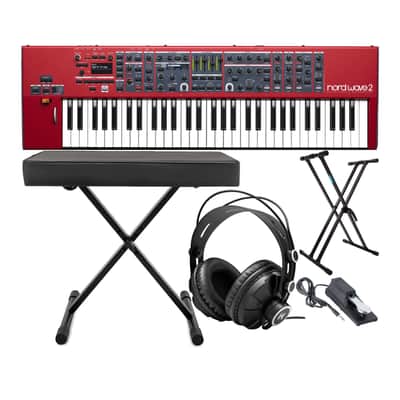 Nord Wave 2 61-Key 4-Part Performance Synthesizer with Accessory Bundle