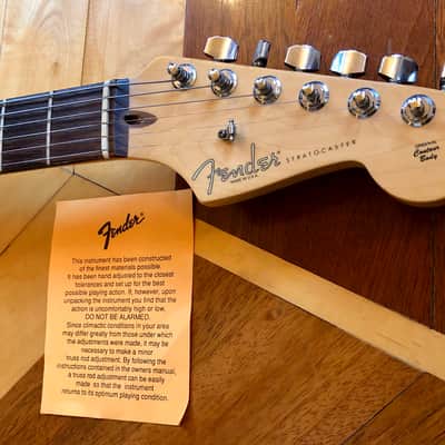 2001 Fender USA Lone Star American HSS Stratocaster Electric Guitar Ocean Turquoise Fender Padded case image 10