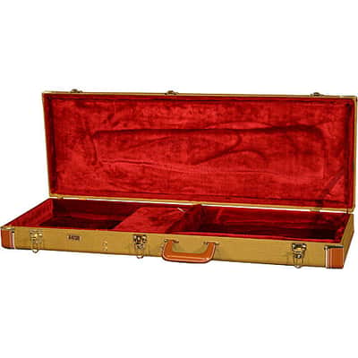 Gator Deluxe Wood Case for Electric Guitars; Tweed image 3