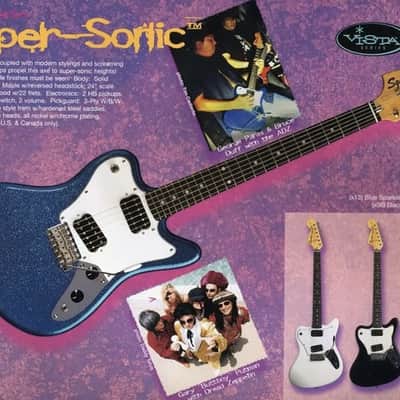 1996 MIJ Squier Vista Super-Sonic w/ Hardshell Case image 18