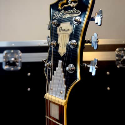 D'Angelico Premier DC Semi-Hollow Double Cutaway with Stop-Bar Tailpiece, Pau Ferro Fretboard 2023 - Present - Black Flake image 3