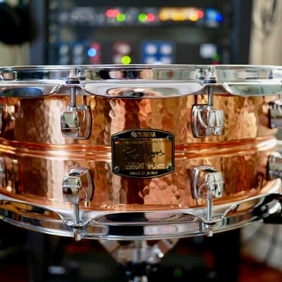 Yamaha SD655ARH Roy Hanes Signature 14x5.5" Hammered Copper Snare Drum