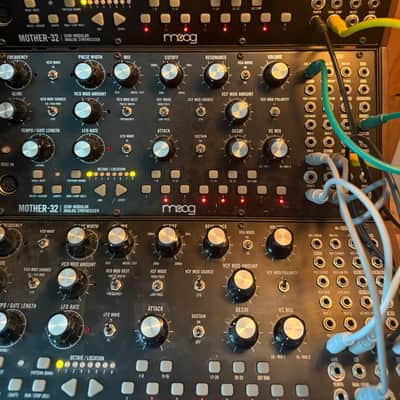 3x Moog Mother-32 with 3 tier image 2