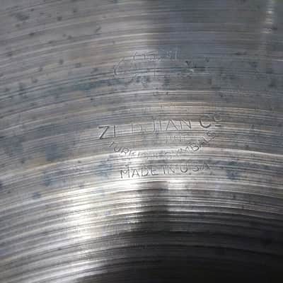Zildjian Avedis 14" Trans Stamp T3  Hi Hat pair - early 1950's - THIN 650/689 g image 7