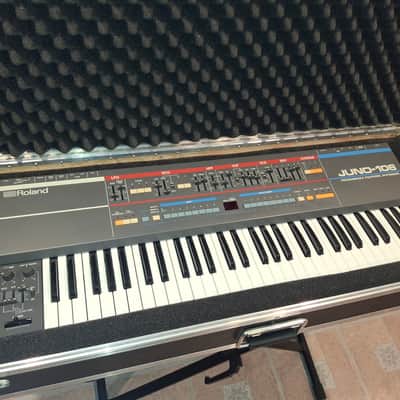 Roland Juno-106 61-Key Synth 1984 UNICORN -> SERVICED + Calzone flight case image 21