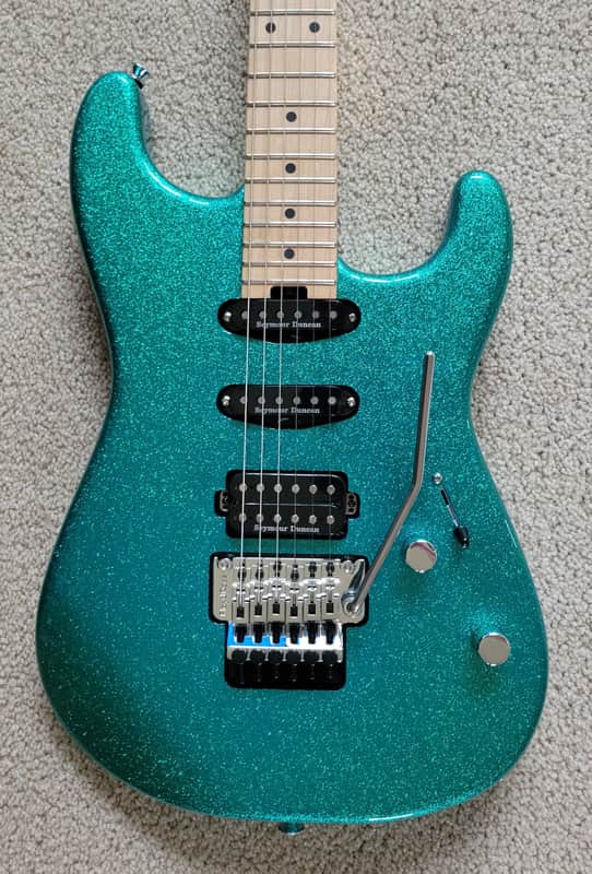 Charvel Pro-Mod San Dimas Style 1 HSS FR M Electric Guitar, Aqua Flake, New Gig Bag