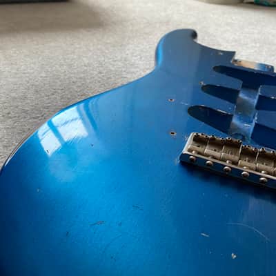 MJT Stratocaster body Lake Placid Blue nitro image 2