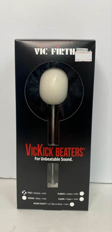 Vic Firth Vic Kick,Bass Drum Beater Medium Hard Felt, Radial Head image 1