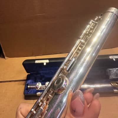 Gemeinhardt 3SB Intermediate Flute – Solid Silver – Elkhart, Indiana USA - Gold-Plated Lip Plate image 20