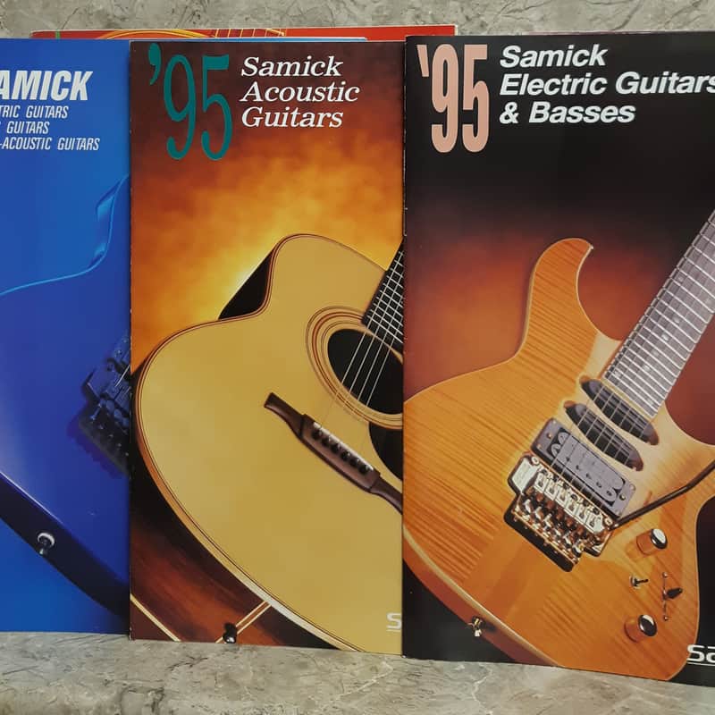 Samick guitar catalogs 1995, with Valley Arts collaborations | Reverb
