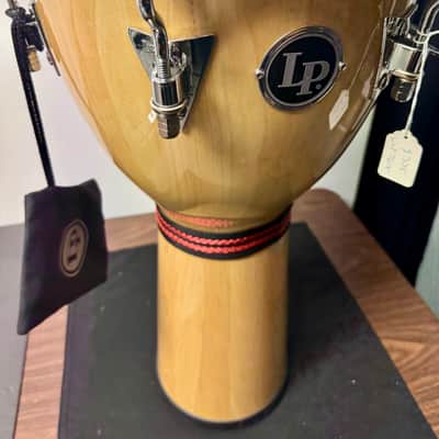 LP LP720X Galaxy 12.5” Djembe - Natural Siam Oak image 3