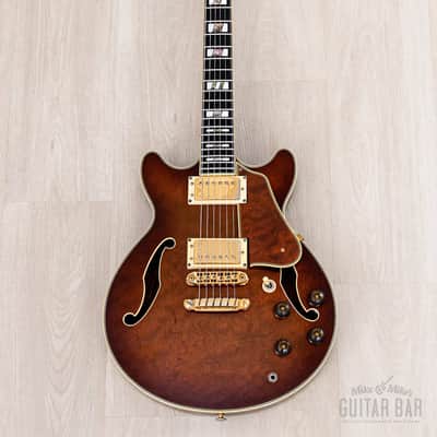 1990 Ibanez Artstar AM200 Burl Mahogany Vintage Semi-Hollow Guitar Antique Violin image 2