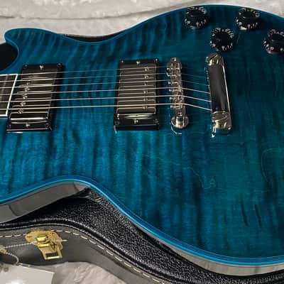 NEW! Gibson Les Paul Custom Peacock Widow - Monster Flame Top! Limited Edition - Weighs in at only 8 lbs!! - Authorized Dealer - G07572 image 10
