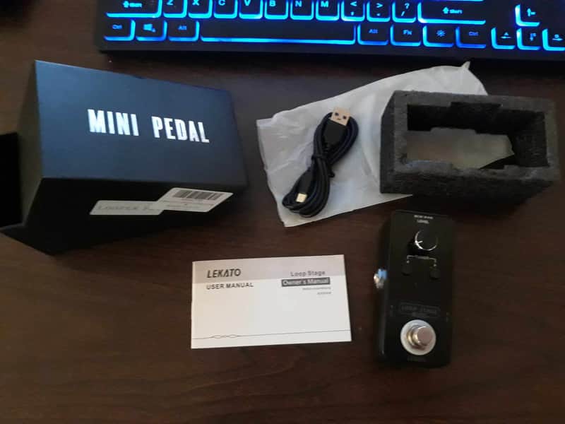Lekato Loop Stage looper pedal with box and manual image 1
