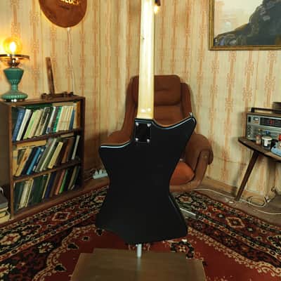 Krunk Ani Style Black Custom Guitar Soviet Era Reissue Rare USSR Retro image 11