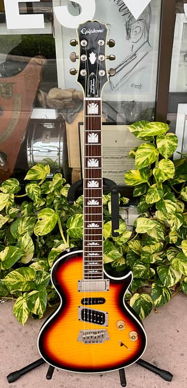 Epiphone Nighthawk Custom Reissue- Fireburst w/ O.H.S.C. image 1