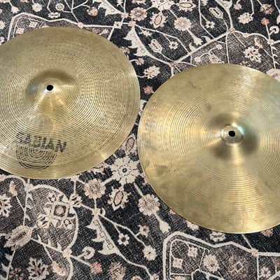 Vintage SABIAN 14" AA Regular Hi-Hat Cymbals PAIR 1985-2001 - Natural Patina image 1