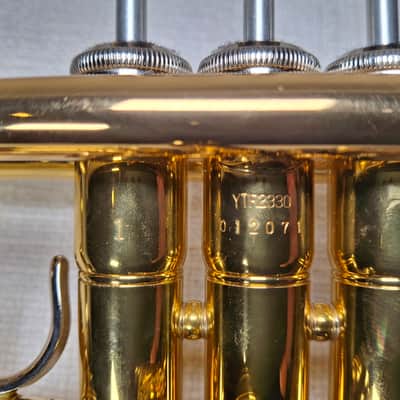 Yamaha YTR-2330 Standard Trumpet 2010s - Gold Lacquered Brass image 4