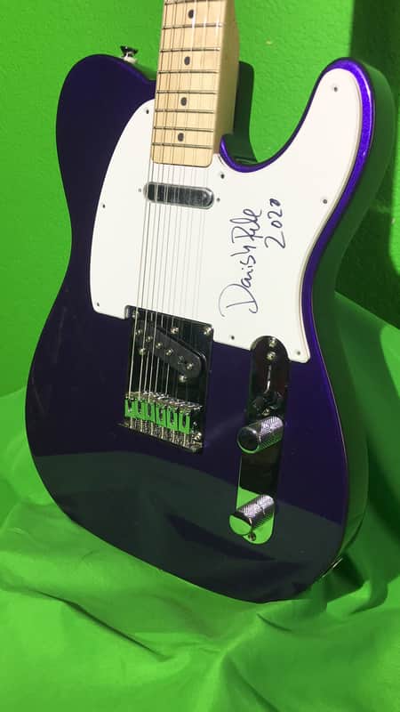 "Danish" Pete Honore Signed Purple Squier FSR Bullet Telecaster Anderton's Beyond Rare! 1 of 500 image 1