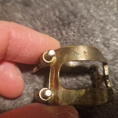 Harrison Bb clarinet ligature metal image 7