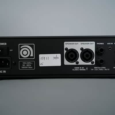 Ampeg Venture V12 1200-Watt Bass Amp Head 2023 - Present - Black image 2