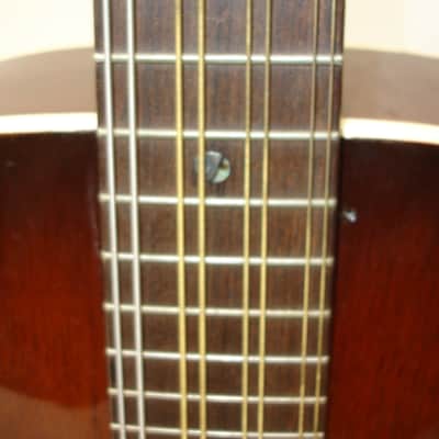 Vintage Acoustic Mandocello Archtop, Vintage Sunburst with Case image 10