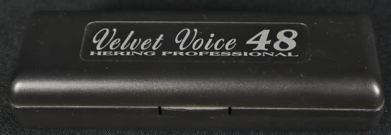 Hering Velvet Voice 48 Chromatic Chrome Harmonica Key of C | Reverb