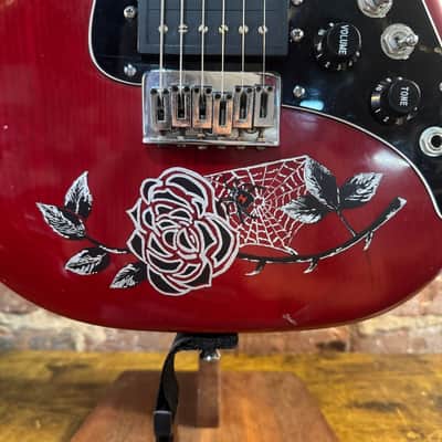 Fender Lead I Electric Guitar w/ OHSC, Candy & Art by John Moisan (1980s - Red) image 9
