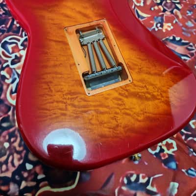 1984-1987 Fender Japan Stratocaster STR-75 E Serial - Birdseye Maple Veneer, Floyd Rose, MIJ Fujigen image 16