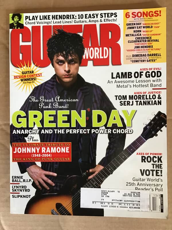 Guitar World Magazine Back Issue Holiday 2004: Billy Joe Armstrong