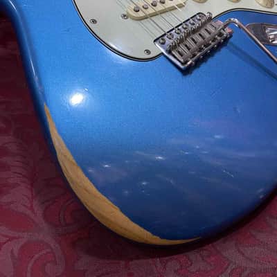 Fender Vintera Road Worn '60s Stratocaster  2021 - Lake Placid Blue image 2
