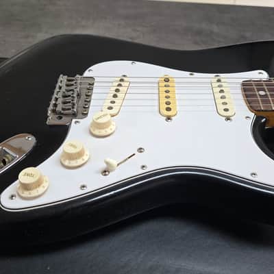 1973 Fender Stratocaster Heavy Relic American Vintage 70s 1970's USA Strat Black Rosewood Electric Guitar Oversized Headstock image 15