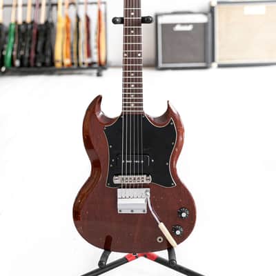 1969 Gibson SG Junior with Vibrola and a Large Guard in Cherry image 1