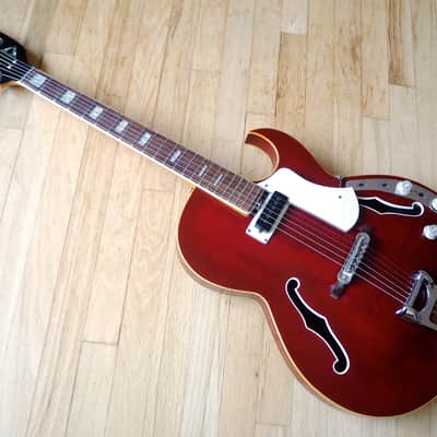 1968 Vox Apollo V266 Vintage Hollowbody Electric Guitar w/ Effects, Italy Eko Viper image 12