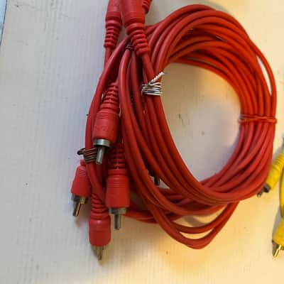 Lot of 47 Vintage Tascam Color coded RCA cables 5’ image 14