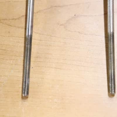 Ludwig Club Date Bass Drum T Rods & Claws 2pk Nickel Vintage 1960's image 3