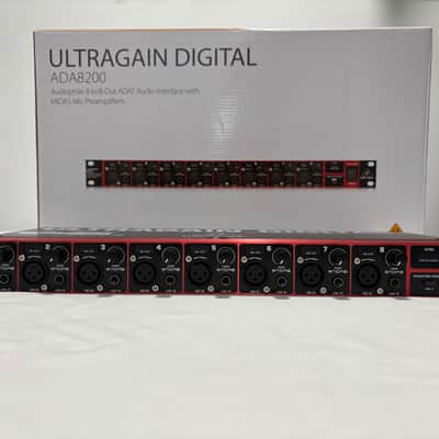 Behringer Ultragain Digital ADA8200 8-Channel Mic Preamp with AD/DA Converter 2013 - Present - Black / Red image 2