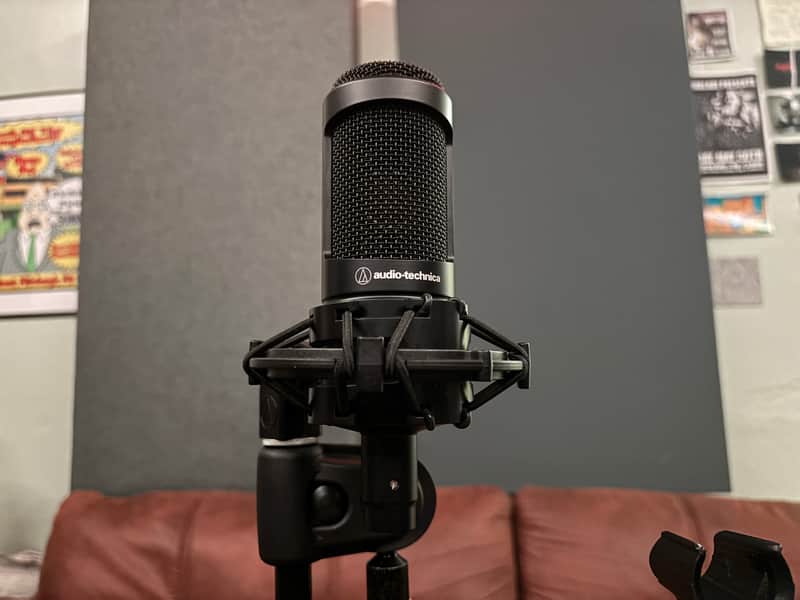 Audio-Technica AT2035 Large Diaphragm Cardioid Condenser Microphone 2010s - Black image 1