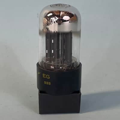 1950s Sylvania 6SN7GTB Vintage Black Plate Chrome Top Preamp Tube! T263 image 3
