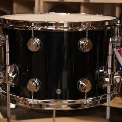 DW 10x16" Collector's Series SNOM Snare Drum/Floor Tom - Piano Black Lacquer image 5