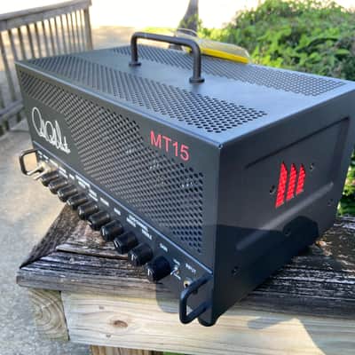 PRS MT 15 V1 Mark Tremonti Signature 2-Channel 15-Watt Guitar Amp Head 2018 - 2024 - Black image 3